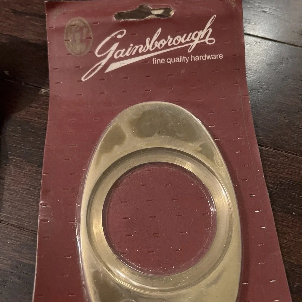 2 Vtg Brass Gainsborough Push Pull Door Handles  13